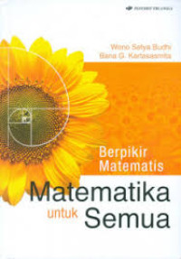 Image of BERPIKIR MATEMATIS; Matematika untuk semua